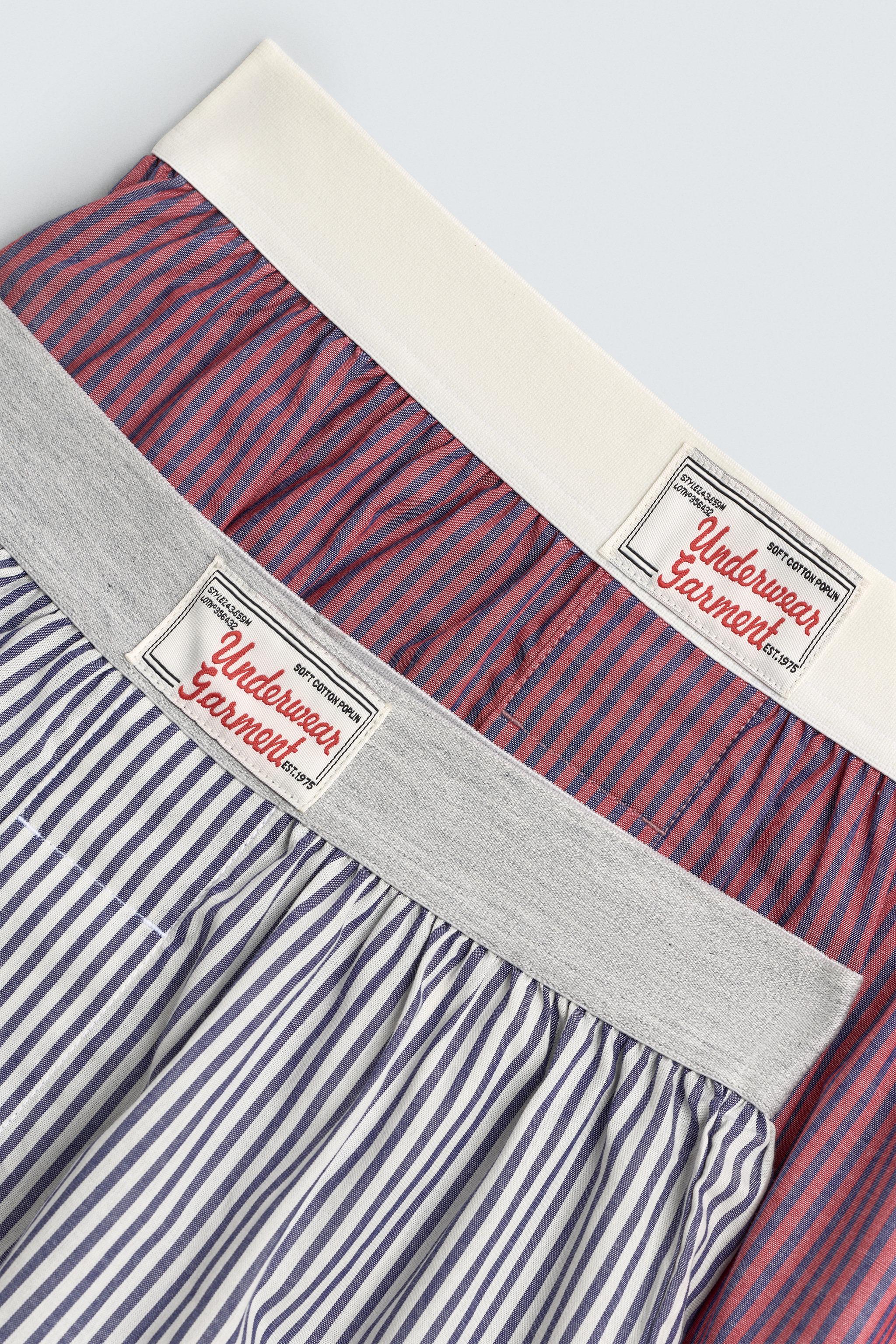 BOXER EN POPELINE COMBINÉ PACK 2